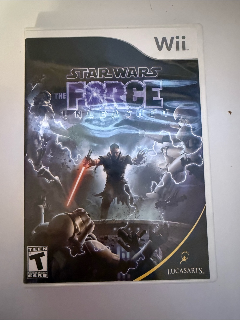Star Wars The Force Unleashed (Wii) - Black, Purple & Blue Artwork